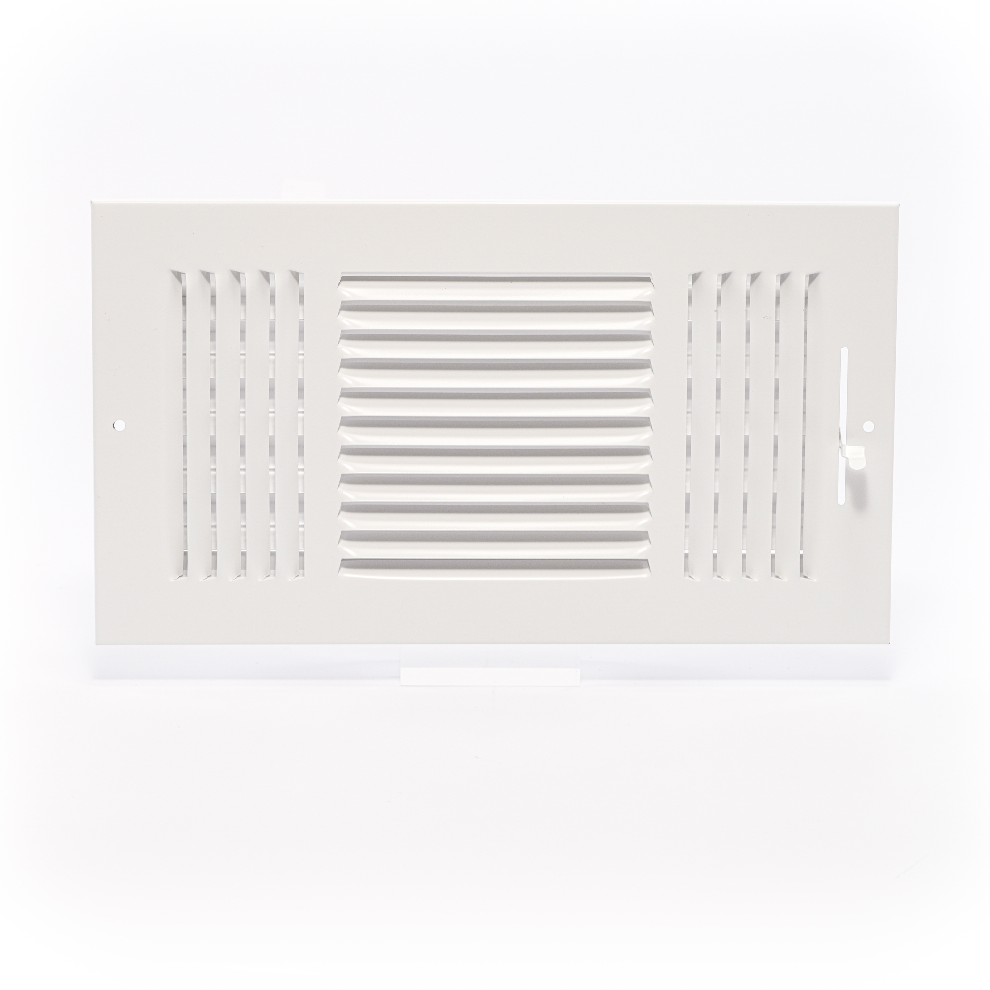 AmeriFlow 383 Series - 12" x 6" 3-Way Sidewall Register, 1/2" Fin Spacing